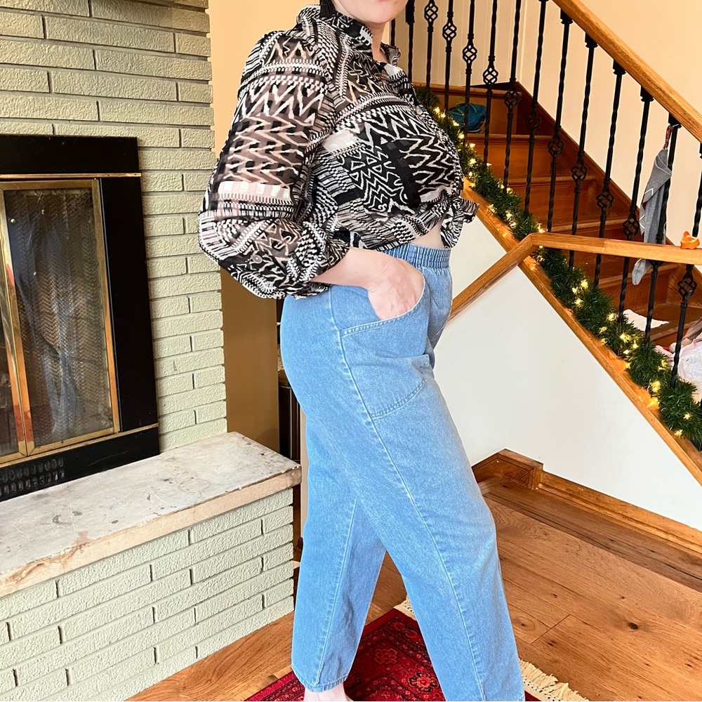 5/30🦄- Vintage Baggy Denim Jeans Granny Mom Jeans
